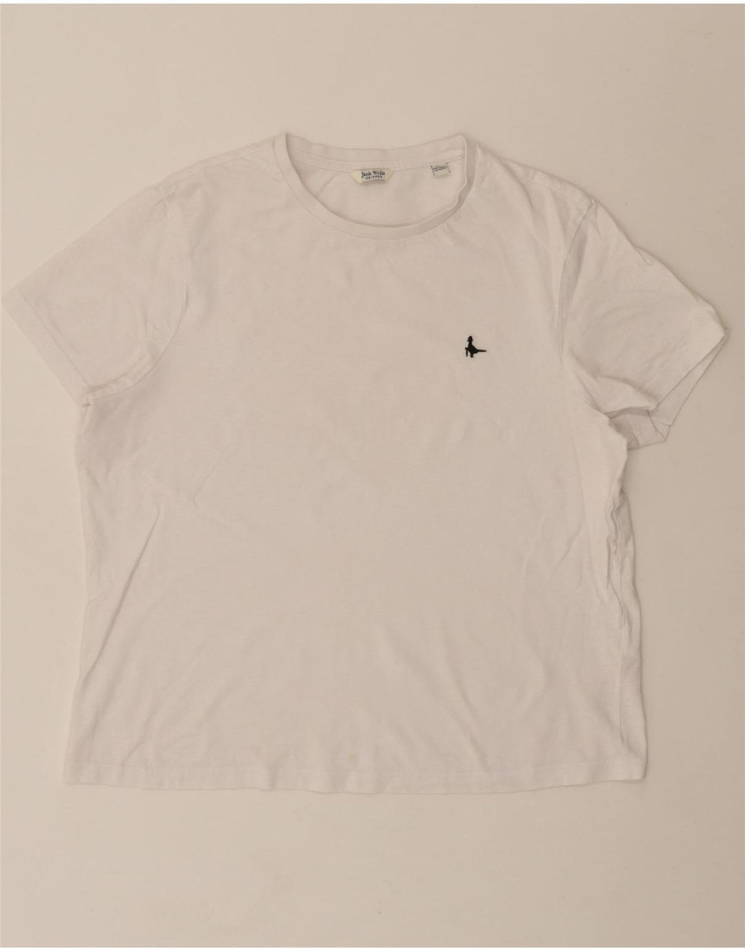 JACK WILLS Womens T-Shirt Top UK 12 Medium  White Cotton Vintage Jack Wills and Second-Hand Jack Wills from Messina Hembry 