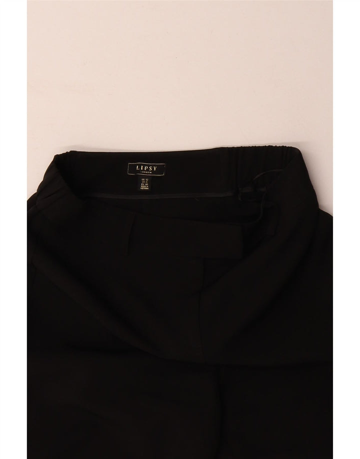 Pantaloni casual da donna LIPSY Bootcut UK 12 Medium W30 L30 Poliestere nero