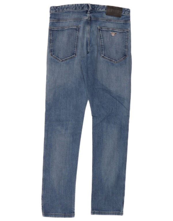 Jeans slim da uomo Emporio Armani W31 L30 cotone blu