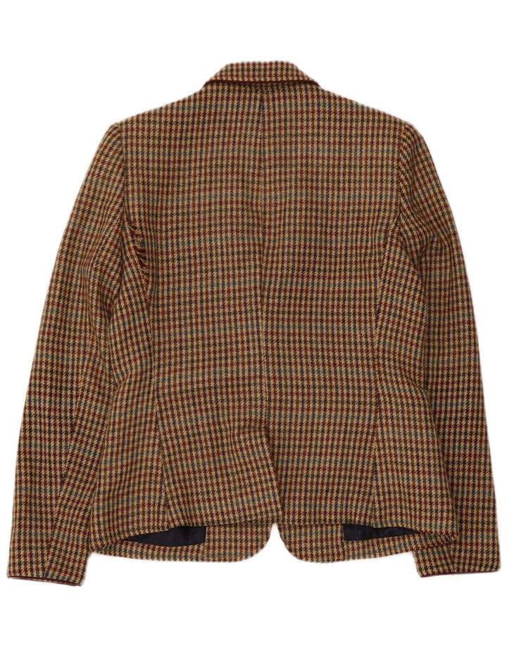 RICH & ROYAL Giacca blazer da donna a 1 bottone EU 38 pied de poule marrone medio