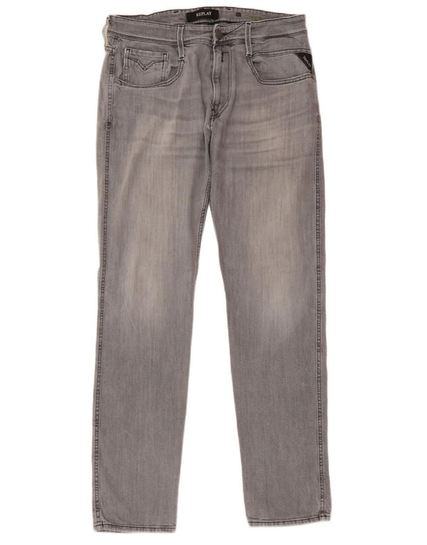 REPLAY Jeans slim da uomo Anbass W34 L31 Grigi