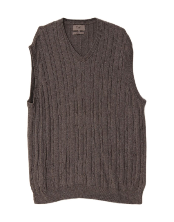 Canotta da uomo Marks & Spencer 2XL cotone grigio