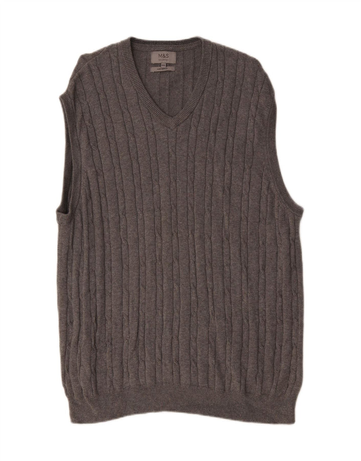 Canotta da uomo Marks & Spencer 2XL cotone grigio