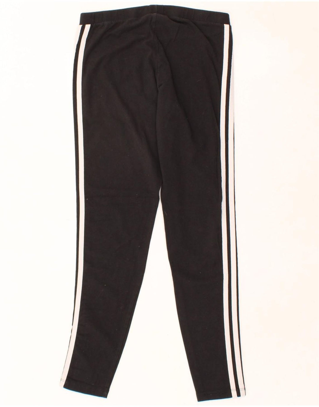 ADIDAS Womens Leggings UK 12 Medium Black Cotton Vintage Adidas and Second-Hand Adidas from Messina Hembry 