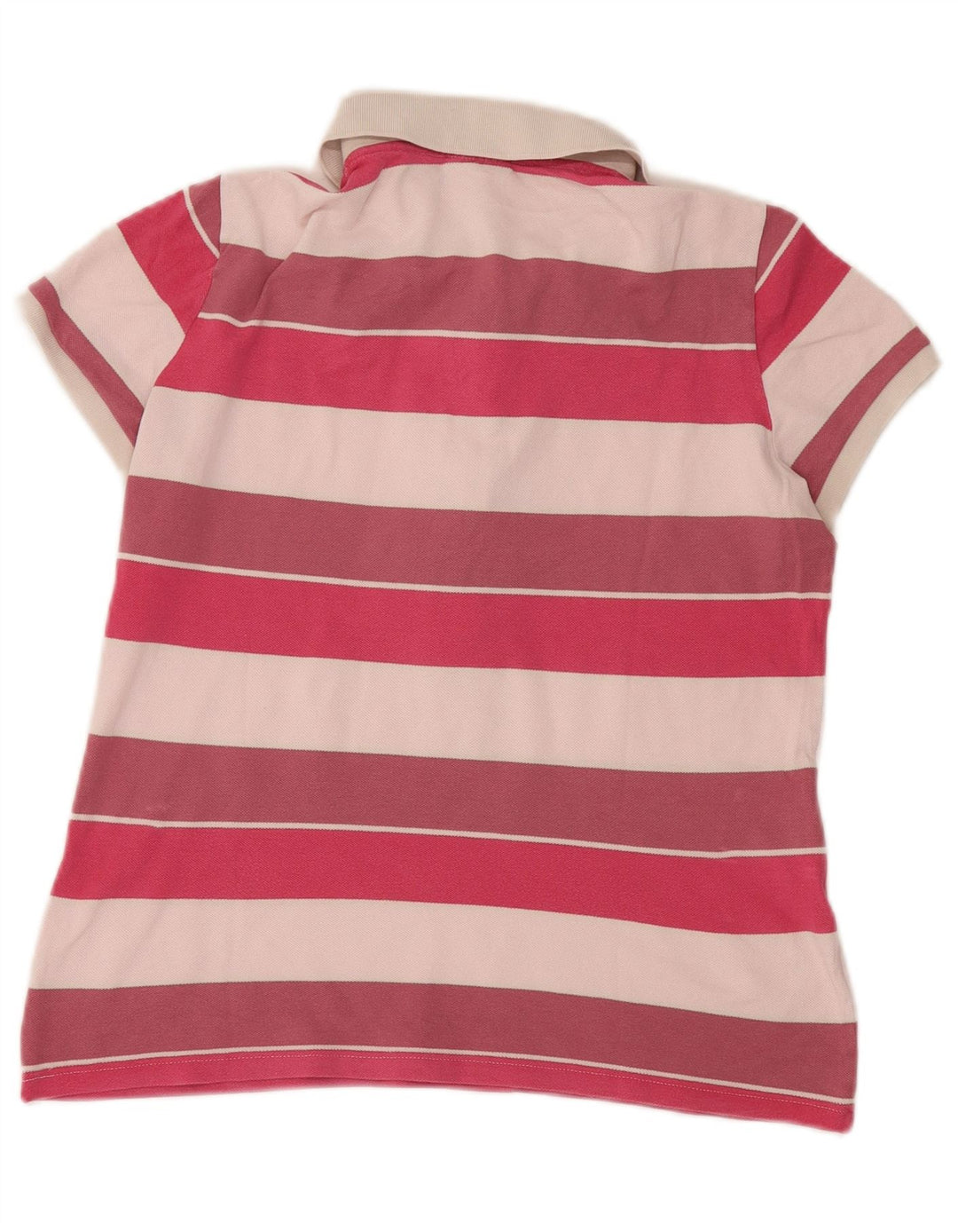 Polo da donna Lacoste taglia 46 XL in cotone a righe multicolore