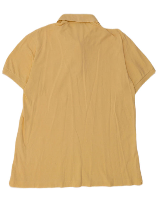 Polo da uomo LACOSTE taglia 6 XL in cotone giallo