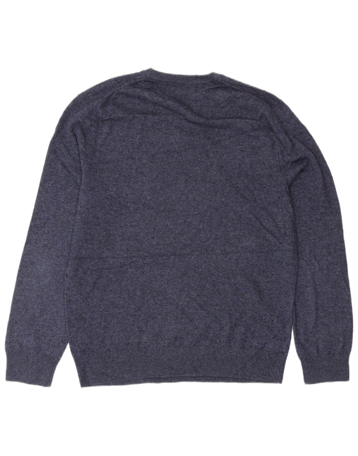 Maglione maglione girocollo da uomo Cos in lana blu navy medio