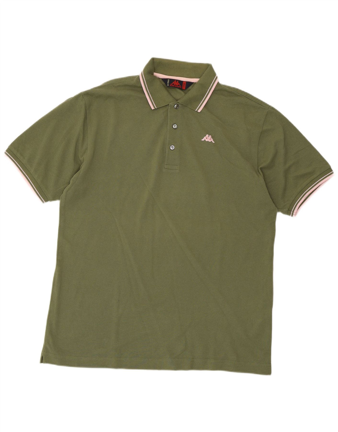 Polo Uomo KAPPA Large Verde Cotone