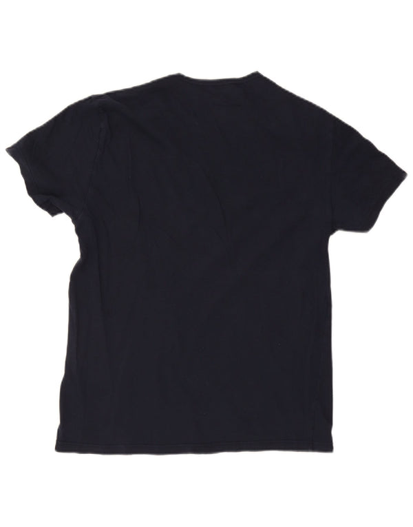 T-shirt da uomo Emporio Armani Top Large in cotone blu navy