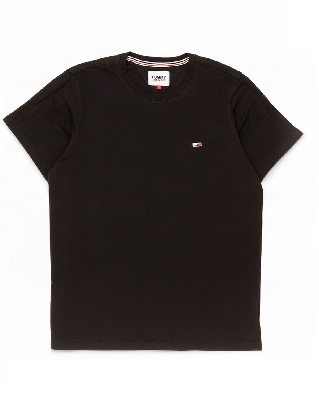 T-shirt da uomo Tommy Hilfiger Top in cotone nero medio
