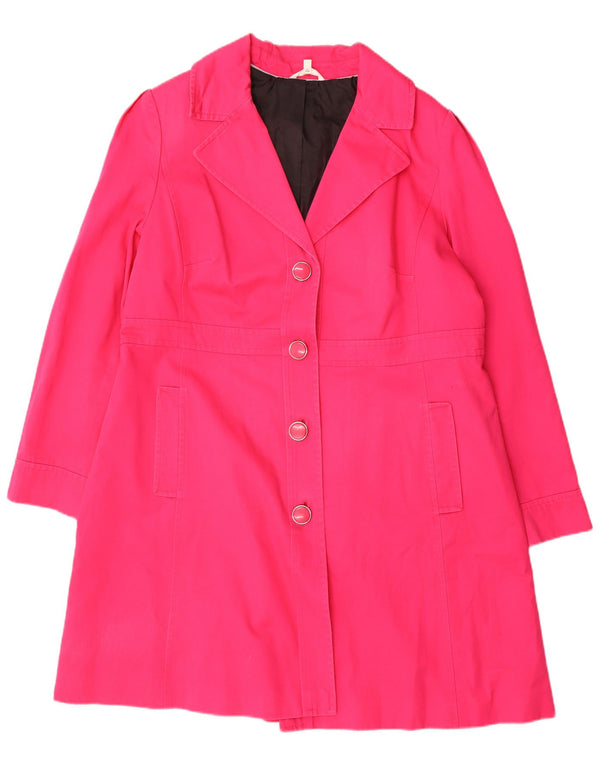 Trench da donna Marks & Spencer UK 20 2XL Cotone rosa
