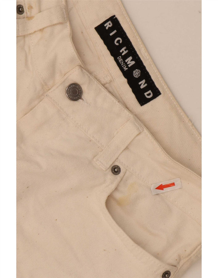 Jeans dritti da donna Richmond W29 L33 cotone bianco