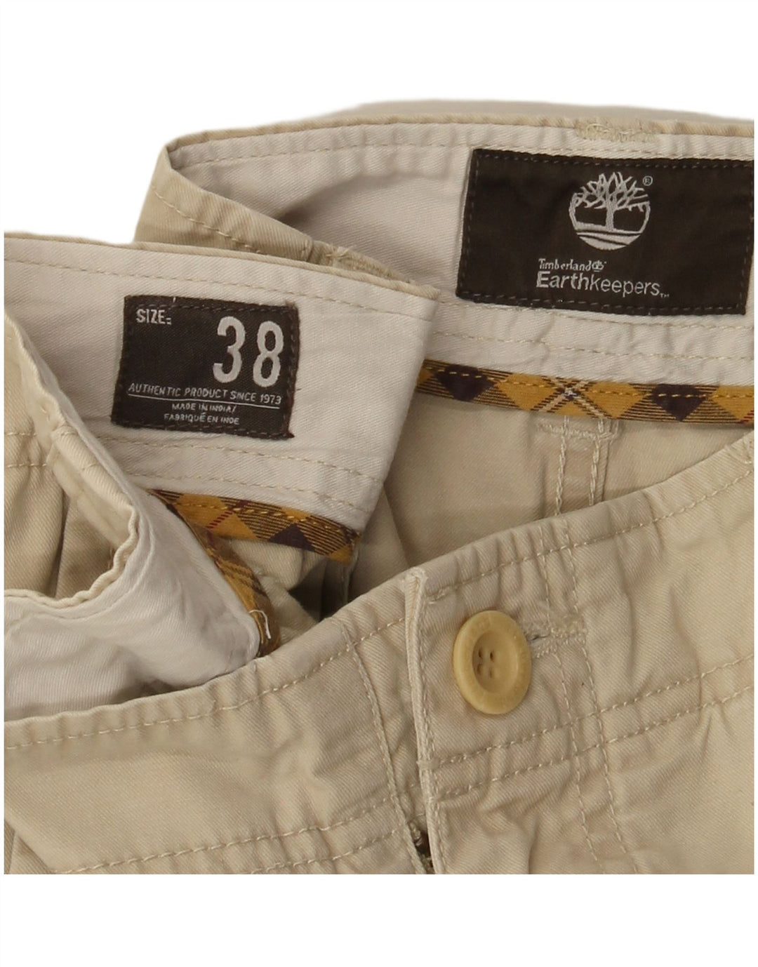 Pantaloncini chino da uomo Timberland Earthkeepers W38 XL Beige