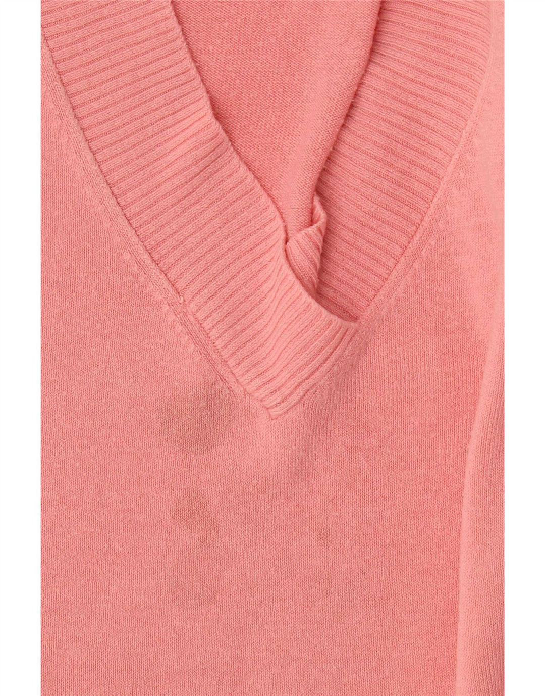 Maglione oversize con scollo a V da donna Marks & Spencer UK 16 grande rosa