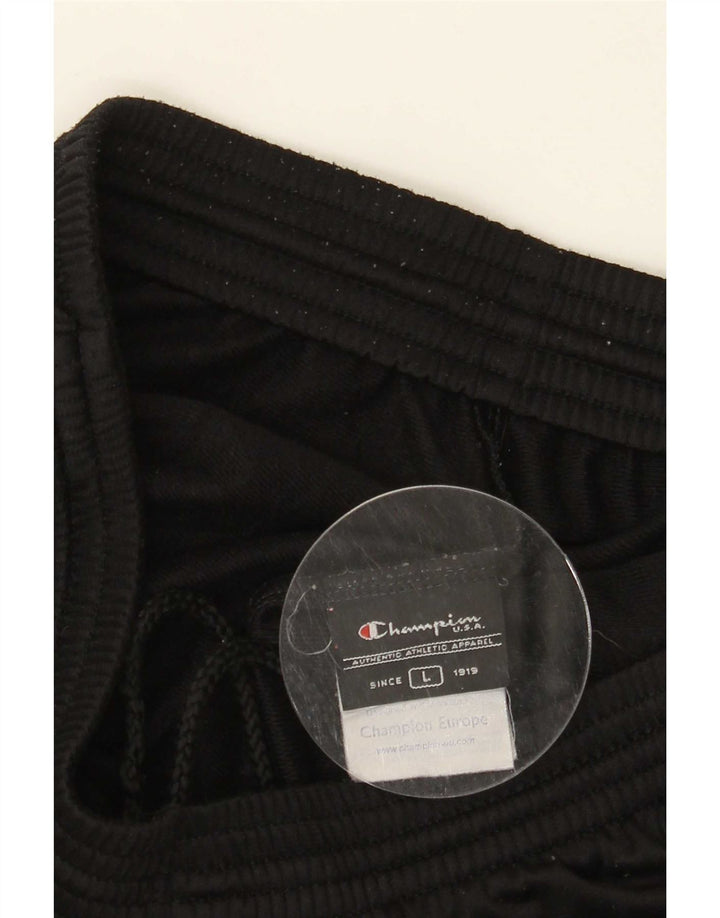 Pantaloni da tuta da uomo Champion grandi in poliestere nero