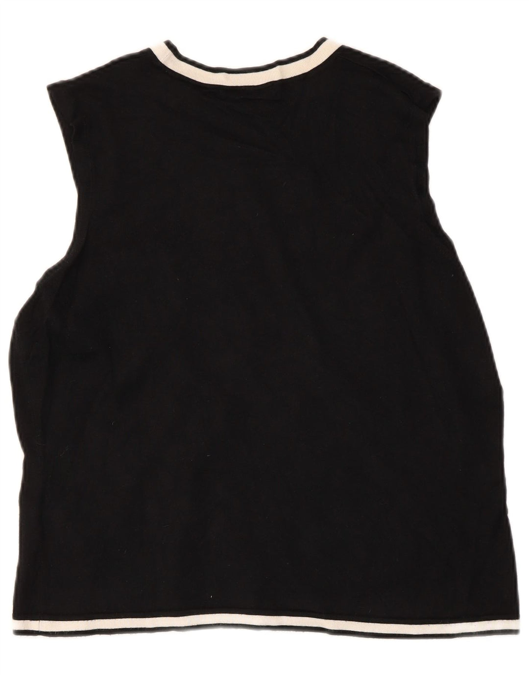 Canotta corta da donna Marks & Spencer UK 18 XL viscosa nera