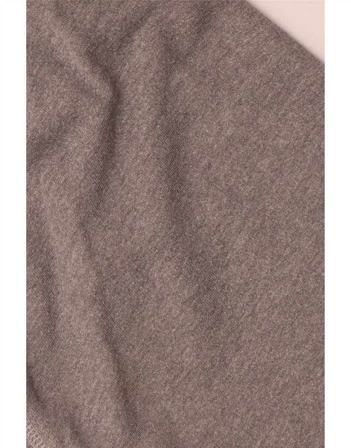 Pantaloni da tuta cargo vintage da uomo in cotone grigio medio