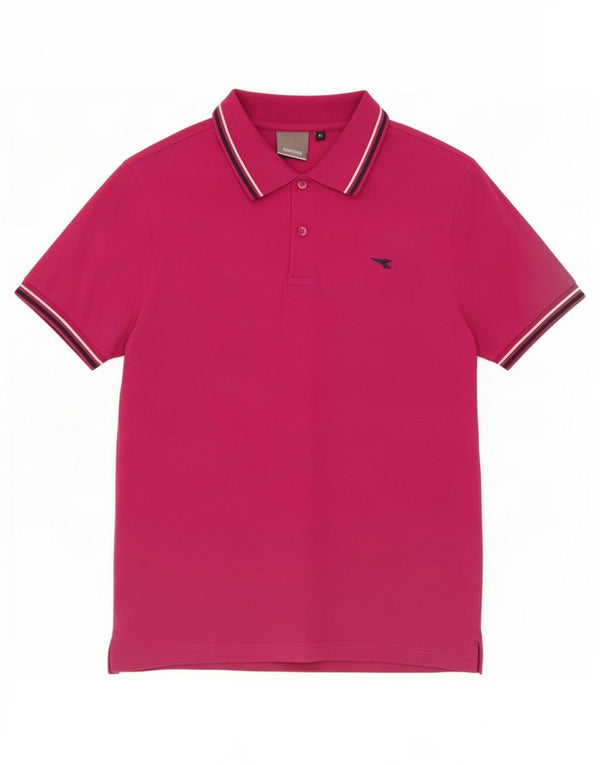 Polo Uomo Diadora Cotone Rosa Medio