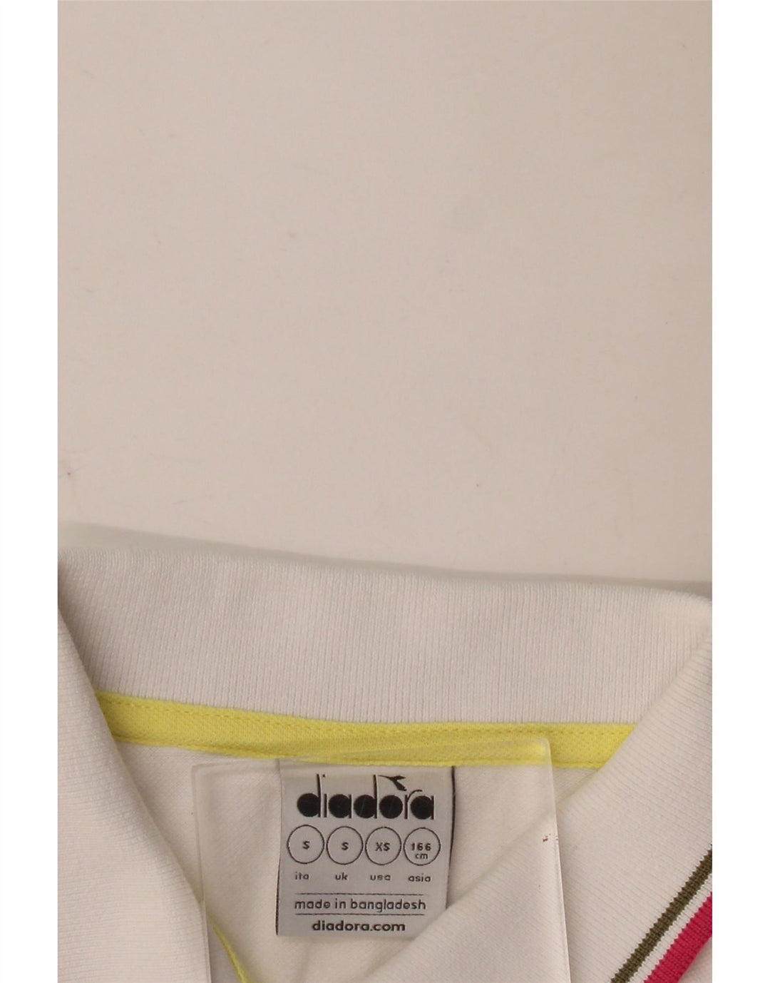 Polo Diadora Donna UK 10 Small Bianca