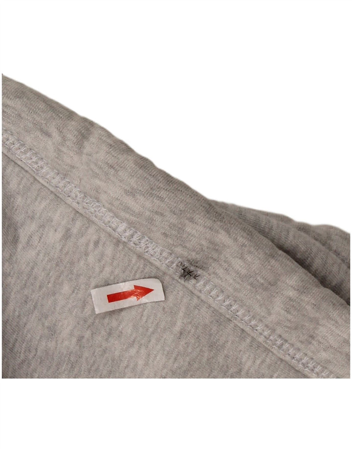 Maglione con cappuccio e zip grafica da uomo SUPERDRY piccolo in cotone grigio