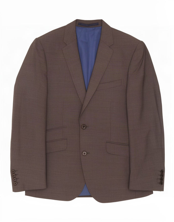 Giacca blazer a 2 bottoni da uomo Marks & Spencer UK 40 lana grigio medio