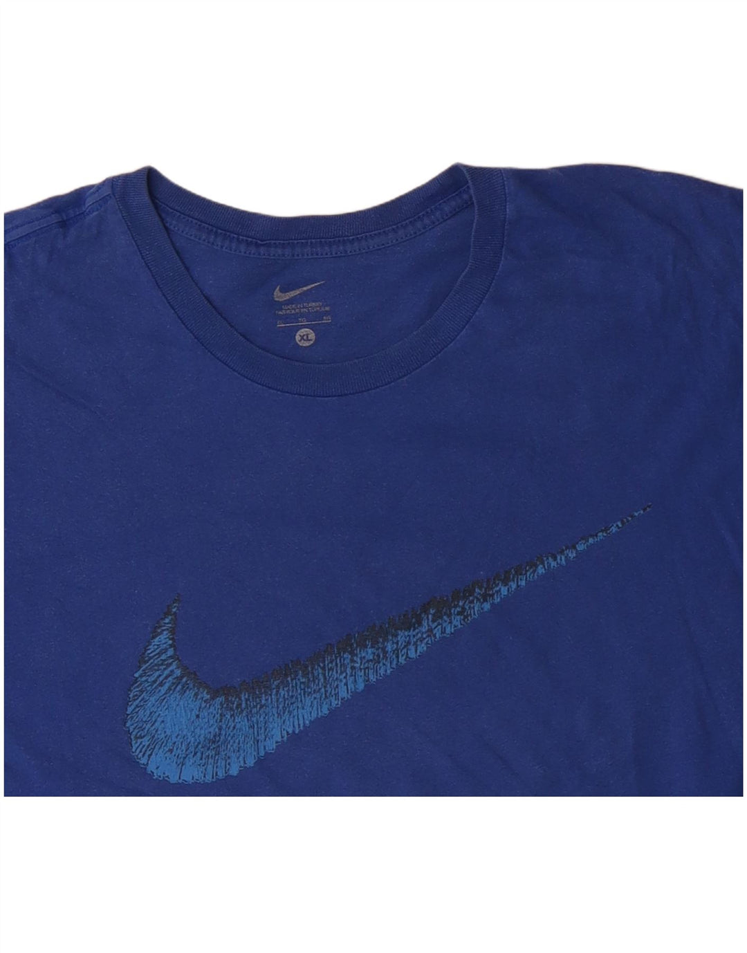 T-shirt grafica da uomo NIKE Top XL in cotone blu