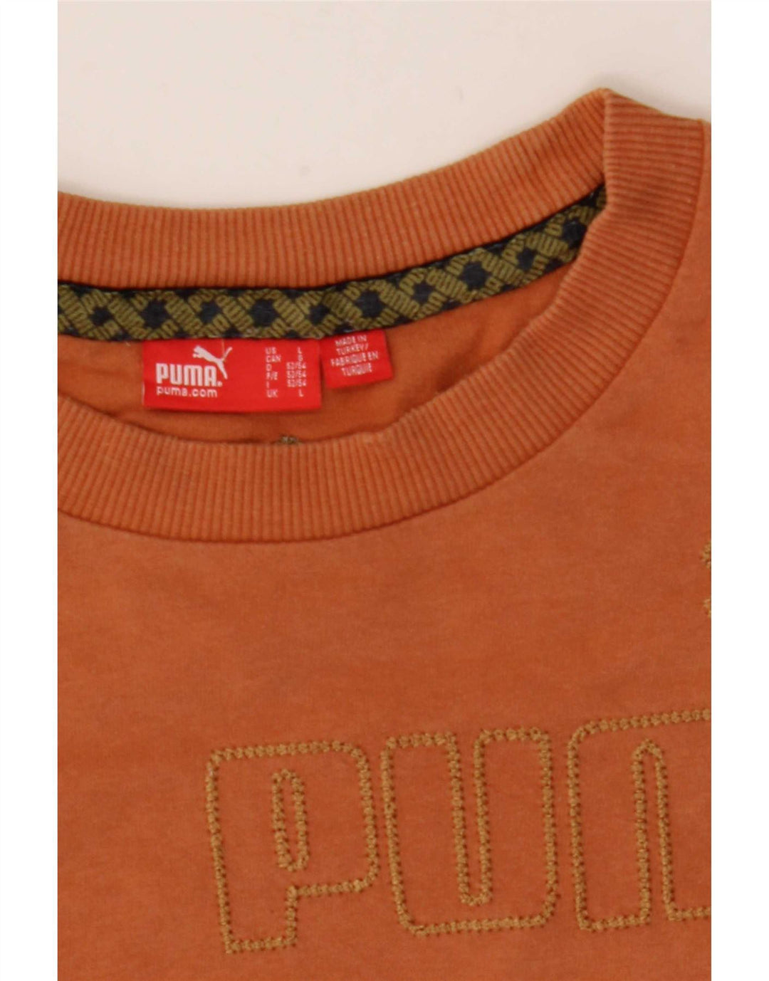 T-shirt grafica da uomo Puma Large arancione