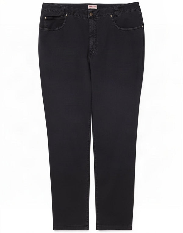 Versace Pantaloni casual slim da uomo W42 L30 Cotone blu navy