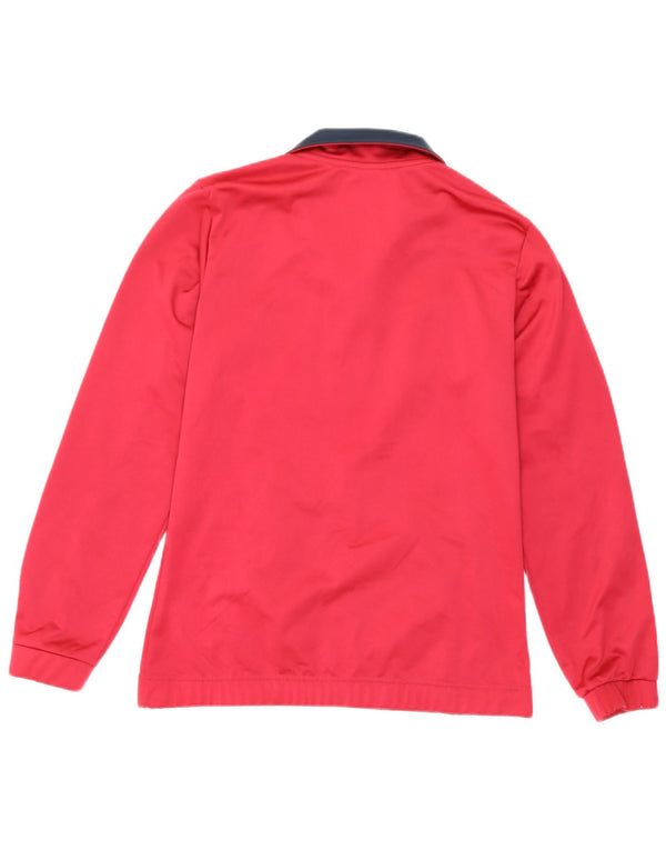 Giacca da tuta da donna Asics UK 14 Poliestere color block rosso medio
