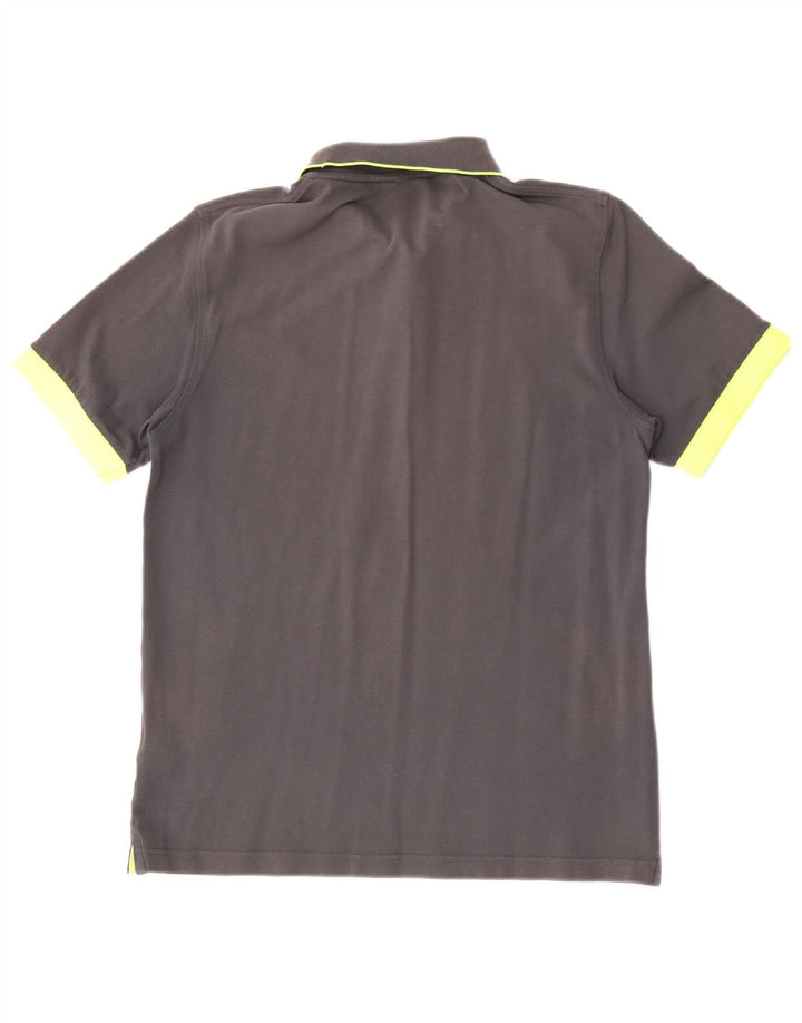 Polo da uomo Sun68 in cotone grigio medio