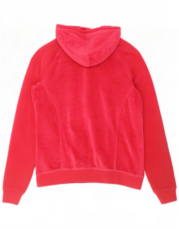 Maglione con cappuccio e zip in velluto Champion da donna Heritage Fit UK 16 Large Rosso
