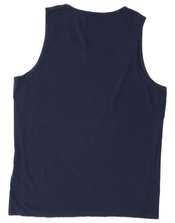 Canotta da uomo Carrera grande in cotone blu navy