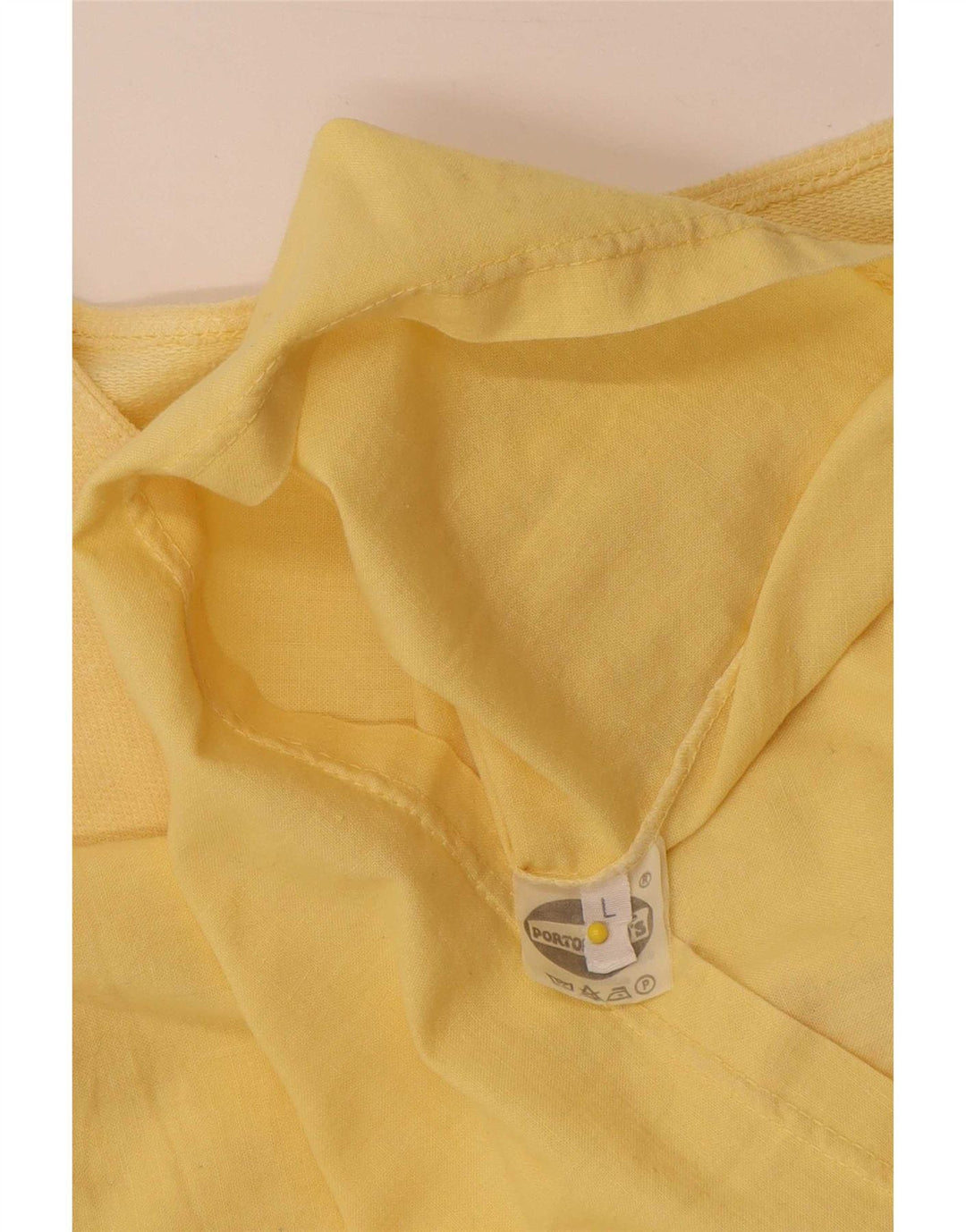 Camicia pullover a maniche corte da uomo di Portobello grande cotone giallo