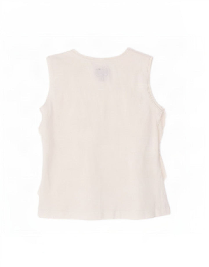 Camicetta senza maniche per bambina Woolrich Top 3-4 anni in cotone bianco