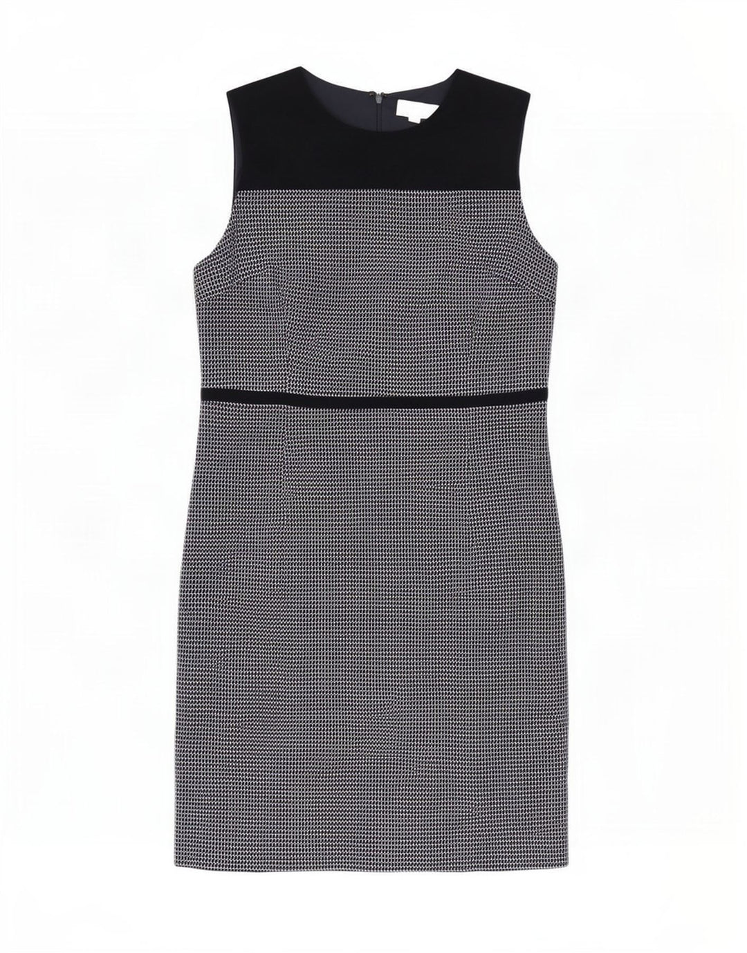 Abito tubino senza maniche da donna Hobbs UK 18 XL poliestere nero a quadri