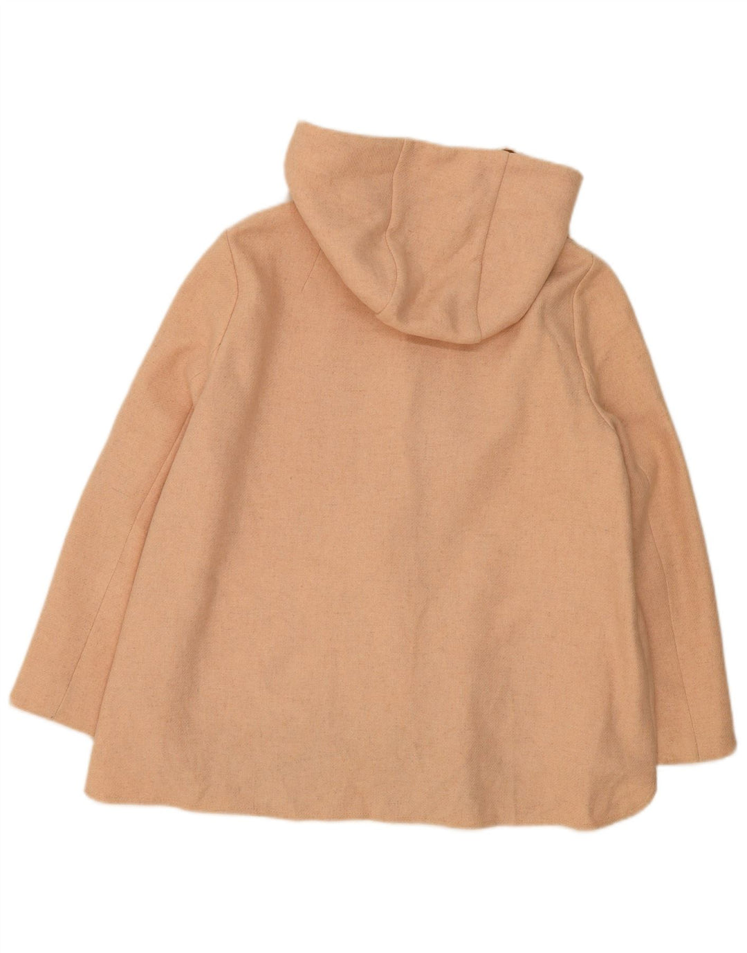 Cappotto con cappuccio da donna Zara UK 18 XL Beige Lana