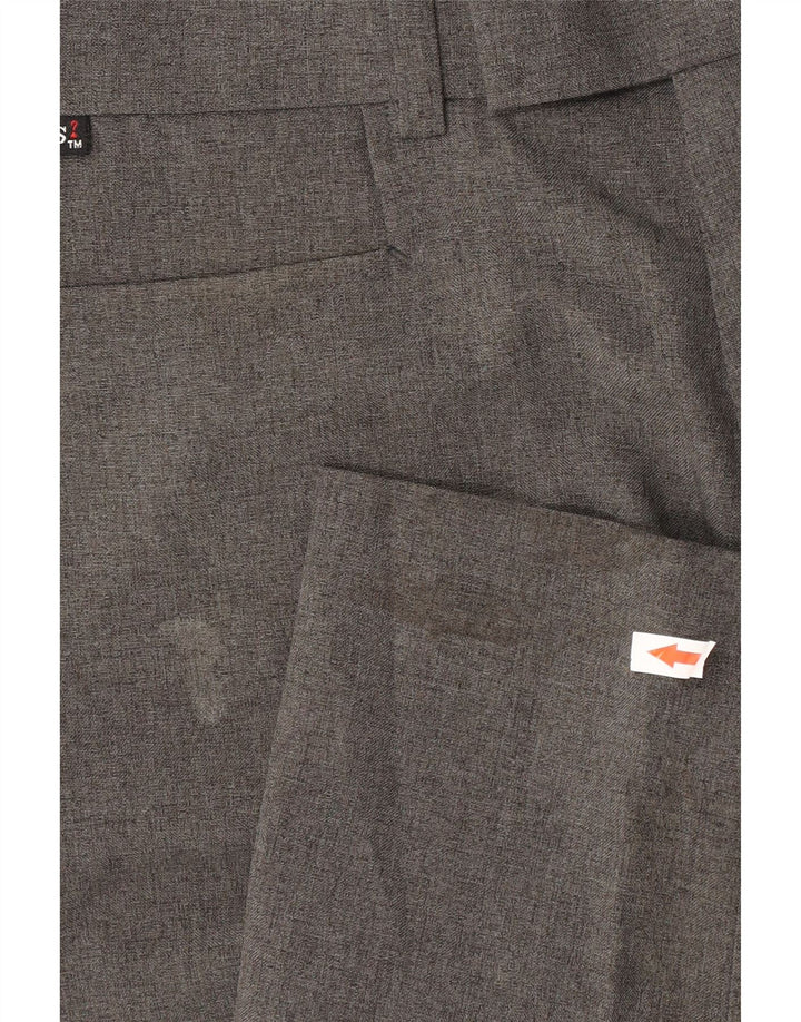 Pantaloni da abito dritti da uomo Guess W32 L30 poliestere grigio