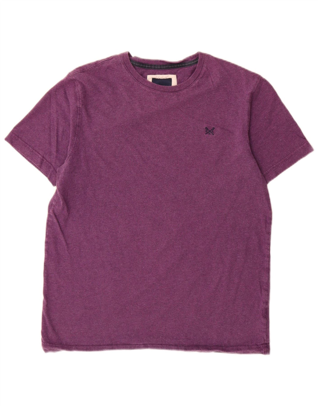 Crew Clothing T-shirt da uomo Top in cotone viola medio