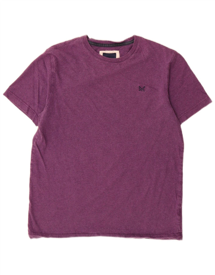 Crew Clothing T-shirt da uomo Top in cotone viola medio