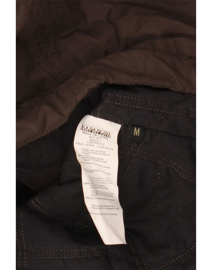 Giacca Parka con cappuccio da donna Napapijri UK 14 Cotone marrone medio