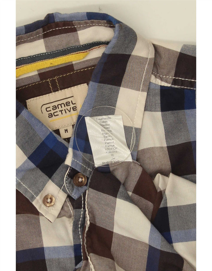 Camicia da uomo Camel Active in cotone a quadretti multicolore medio