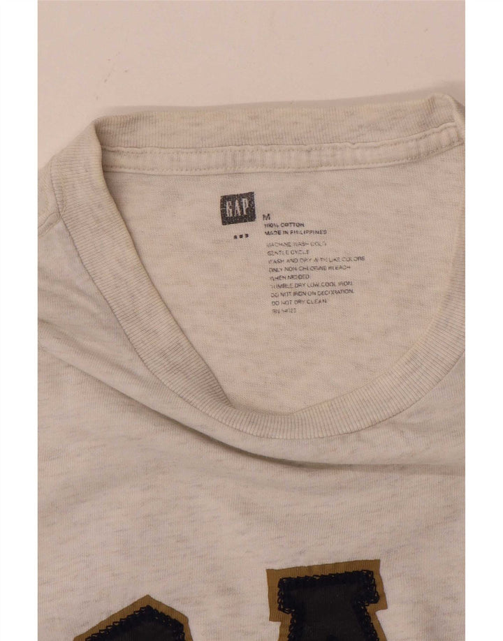 Gap T-shirt grafica da uomo in cotone mélange grigio medio
