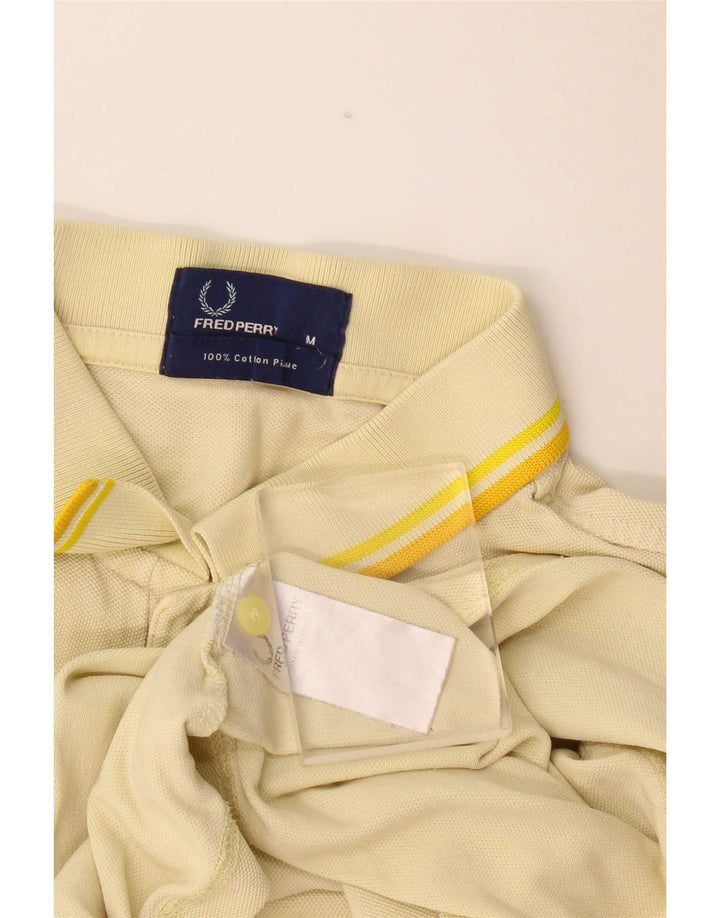 Polo da uomo Fred Perry in cotone giallo medio