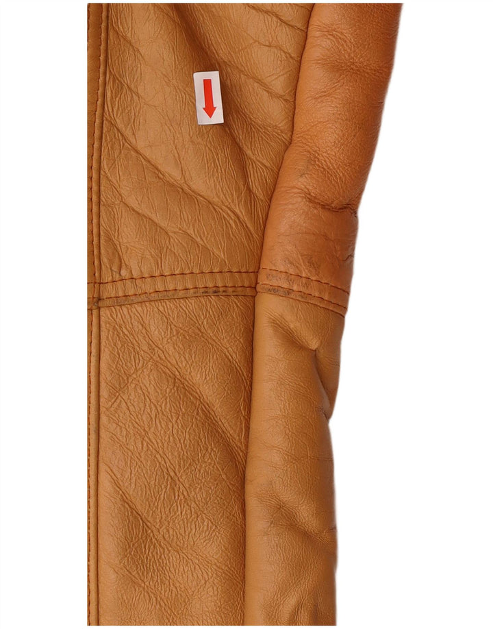 Giacca in shearling vintage da uomo IT 52 XL Shearling marrone