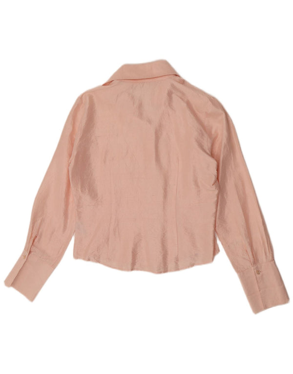 Camicetta camicia da donna Naracamicie UK 14 seta rosa media