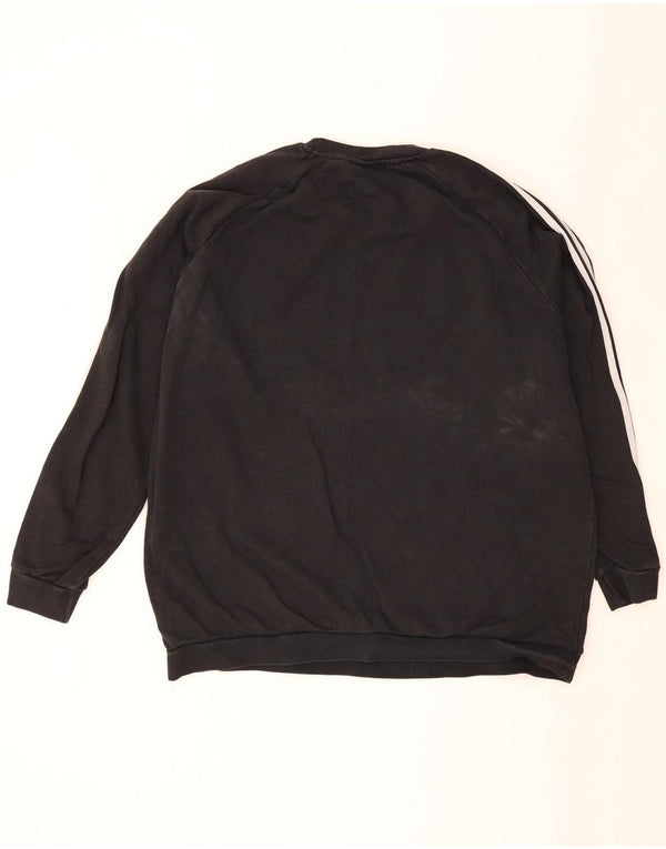 Felpa Adidas Uomo Maglione 2XL Cotone Nero