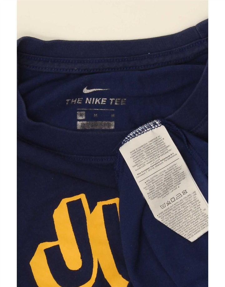 T-shirt grafica da uomo Nike Top in cotone blu navy medio