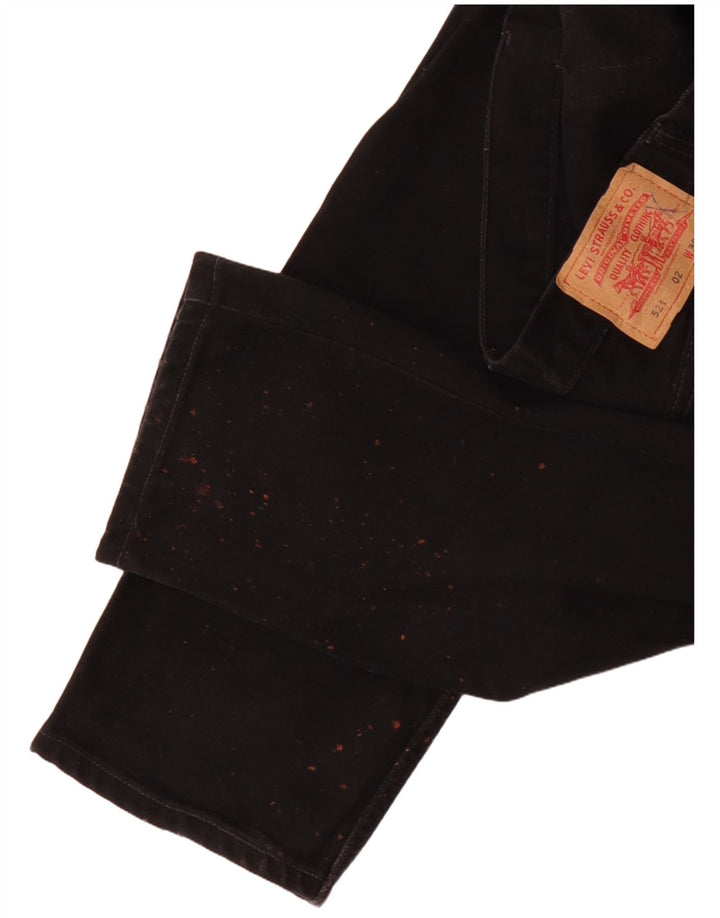 Levi's Uomo 521 Jeans dritti W30 L32 Cotone Nero