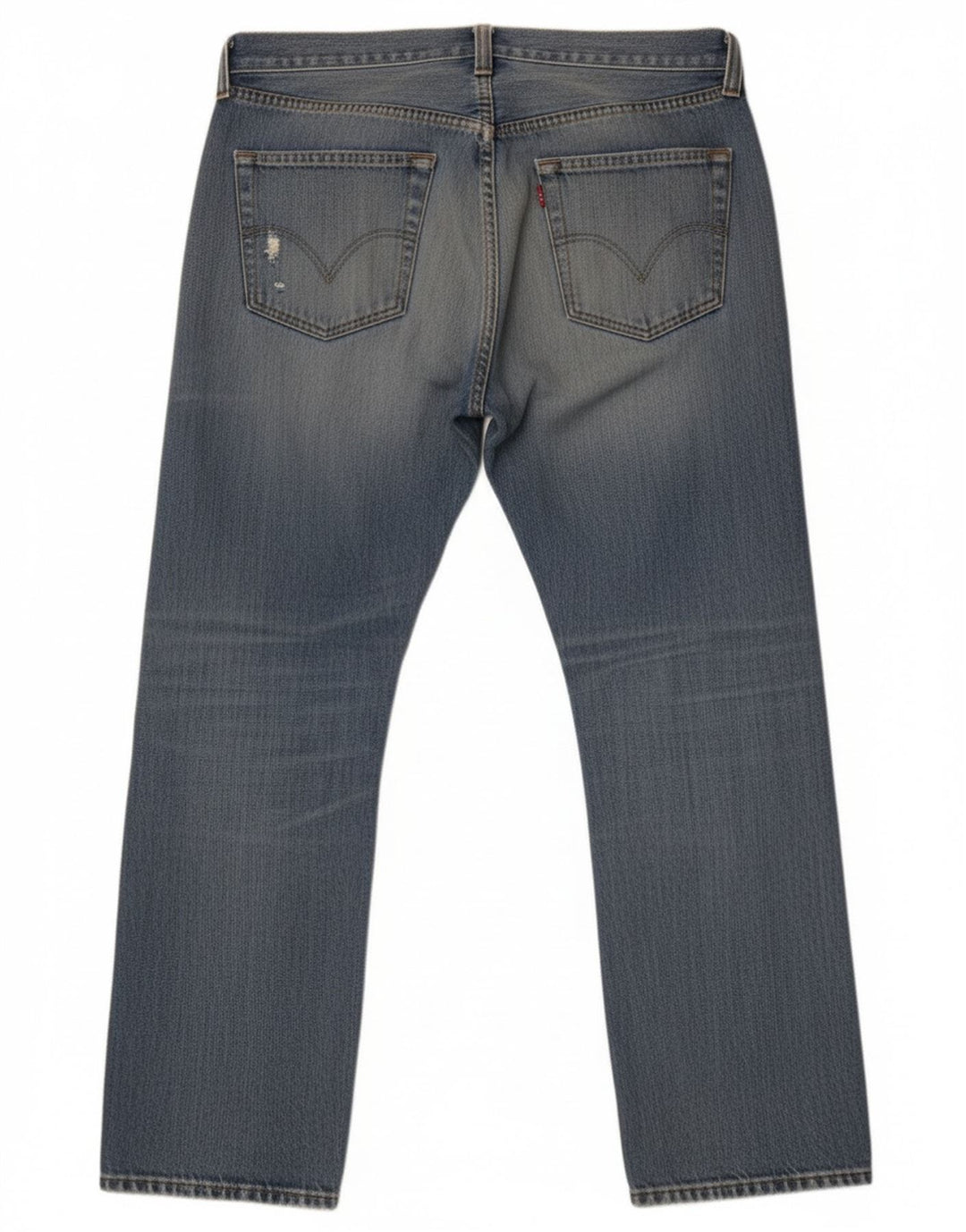 Levi's Uomo 501 Jeans dritti effetto consumato W36 L30 Blu