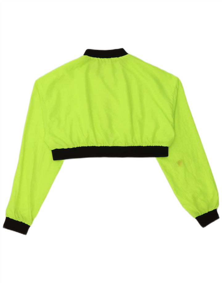 Giacca corta da tuta da donna Zara UK 14 Colorblock giallo medio